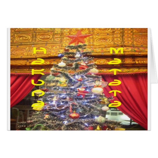 Hakuna Matata Merry Christmas & a Happy New Year.p (Front Horizontal)