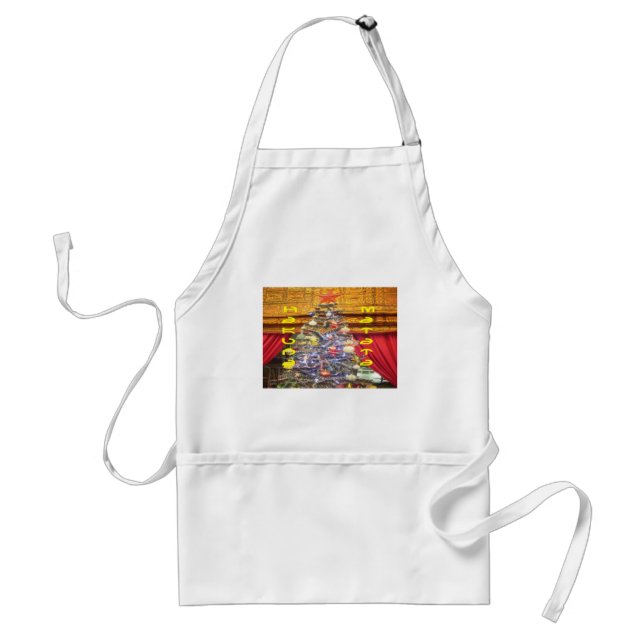 Hakuna Matata Merry Christmas & a Happy New Year.p Adult Apron (Front)