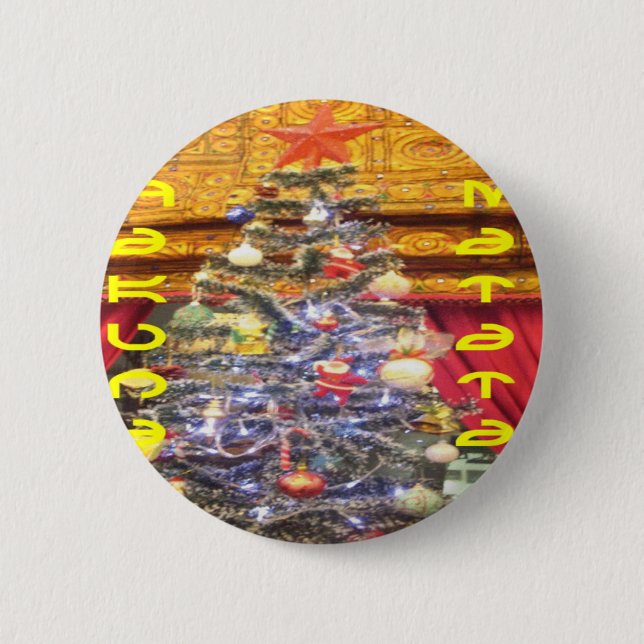 Hakuna Matata Merry Christmas & a Happy New Year.p Button (Front)