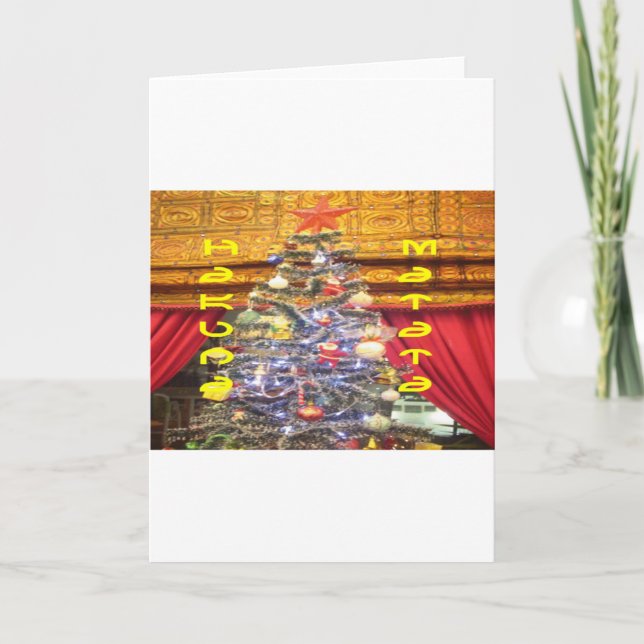 Hakuna Matata Merry Christmas & a Happy New Year.p Holiday Card (Front)