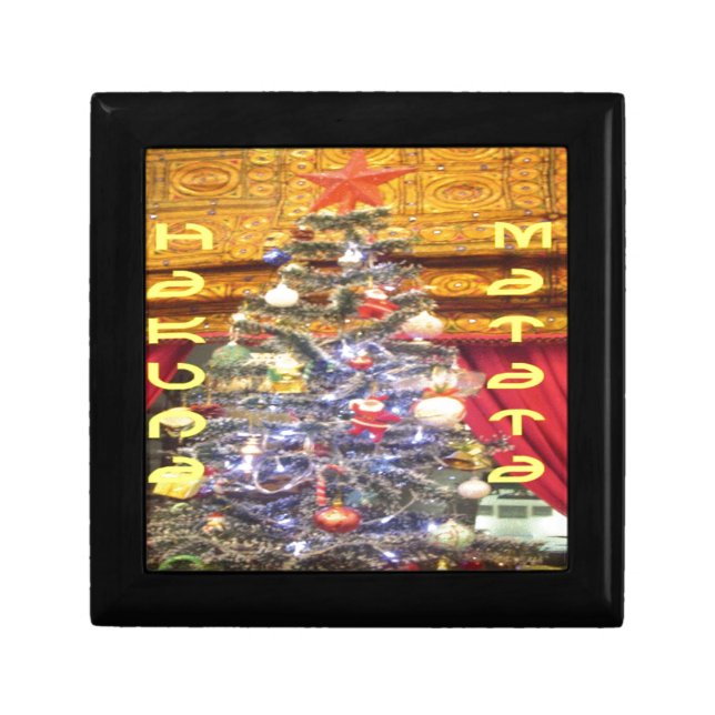 Hakuna Matata Merry Christmas & a Happy New Year.p Keepsake Box (Front)