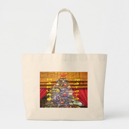 Hakuna Matata Merry Christmas  a Happy New Yearp Large Tote Bag