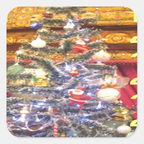 Hakuna Matata Merry Christmas  a Happy New Yearp Square Sticker