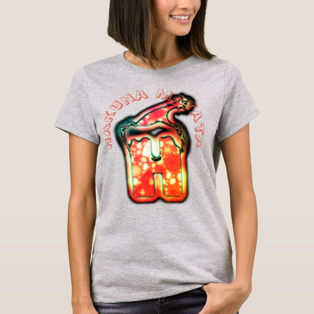 Hakuna Matata Merry Christmas Hohoho Santa's T-Shirt (Front)