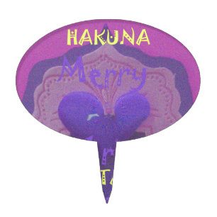 Hakuna Matata Merry Christmas Love Design.jpg Cake Topper