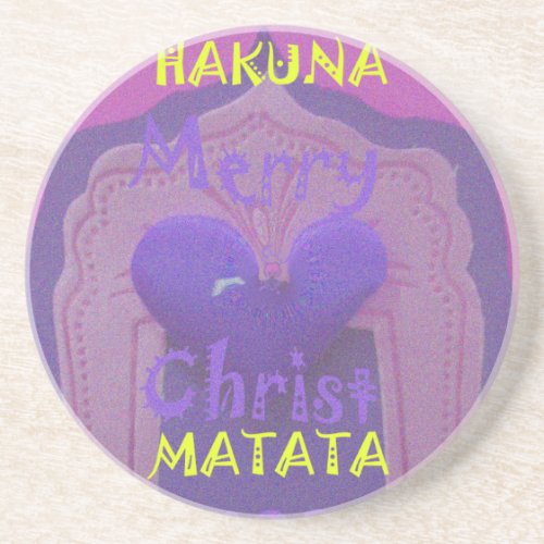 Hakuna Matata Merry Christmas Love  Designjpg Coaster