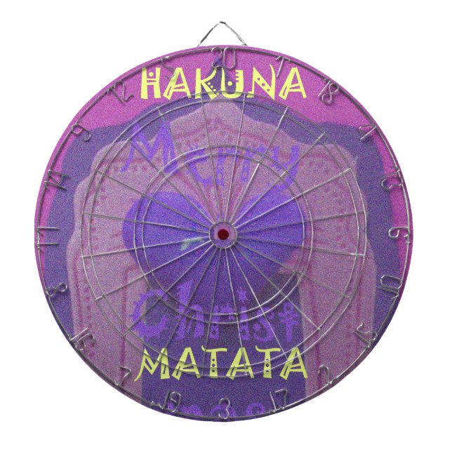 Hakuna Matata Merry Christmas Love  Design.jpg Dart Board (Front)