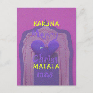 Hakuna Matata Merry Christmas Love Design.jpg Holiday Postcard