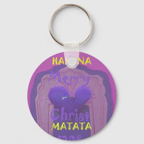 Hakuna Matata Merry Christmas Love  Designjpg Keychain