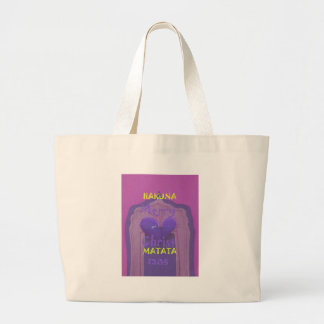 Hakuna Matata Merry Christmas Love Design.jpg Large Tote Bag