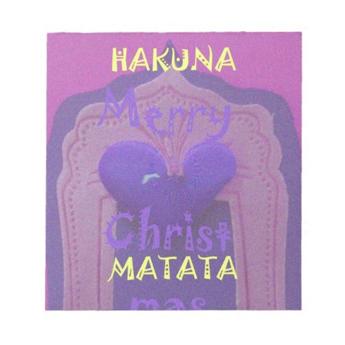 Hakuna Matata Merry Christmas Love  Designjpg Notepad