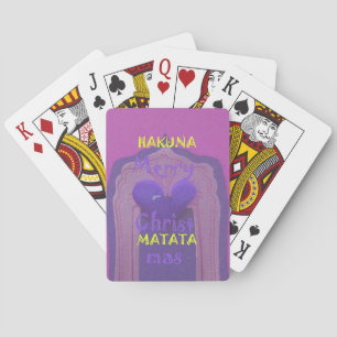 Hakuna Matata Merry Christmas Love  Design.jpg Poker Cards