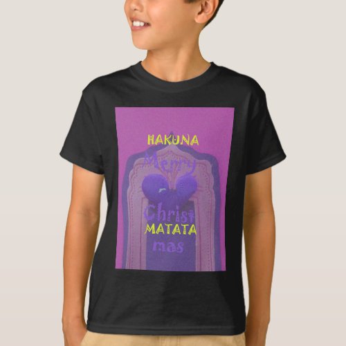 Hakuna Matata Merry Christmas Love  Designjpg T_Shirt