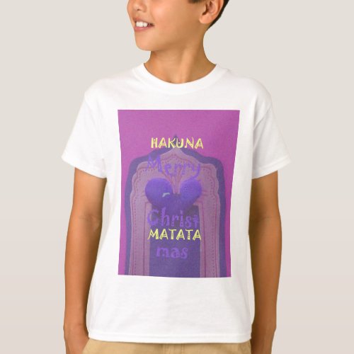 Hakuna Matata Merry Christmas Love  Designjpg T_Shirt