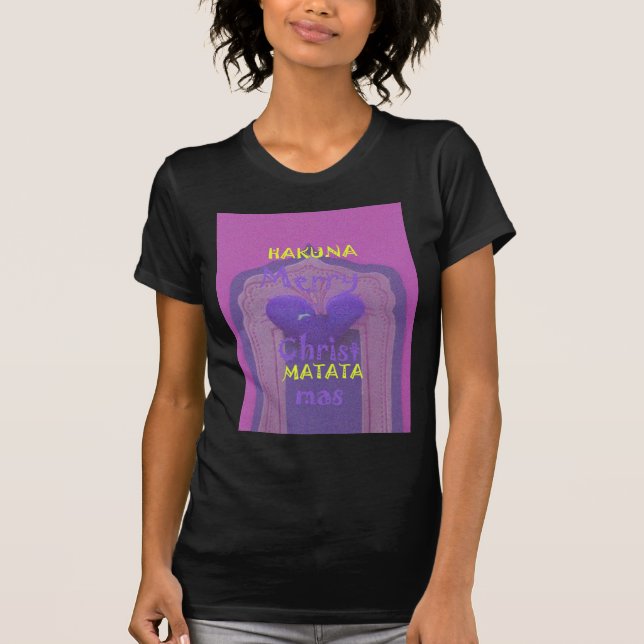 Hakuna Matata Merry Christmas Love  Design.jpg T-Shirt (Front)