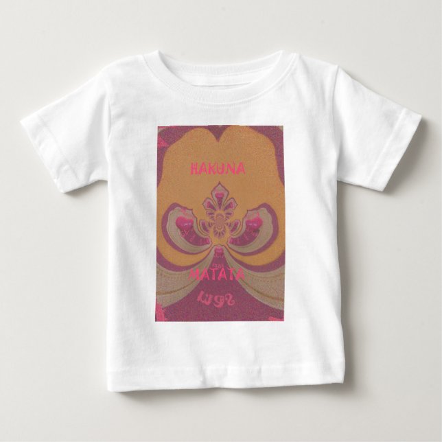 Hakuna Matata Merry Christmas lovely hearts design Baby T-Shirt (Front)