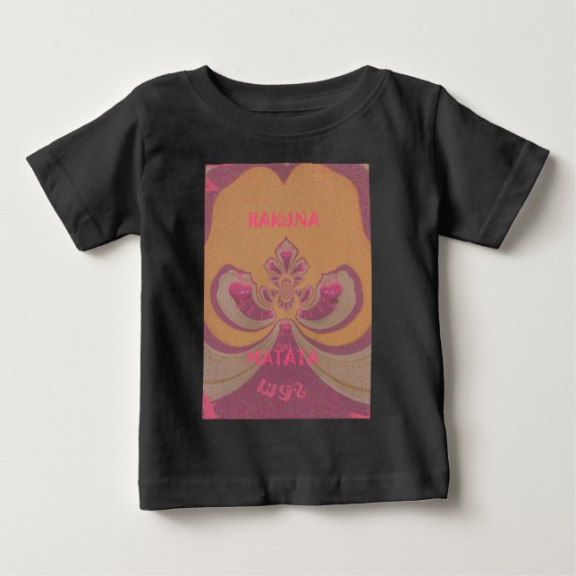 Hakuna Matata Merry Christmas lovely hearts design Baby T-Shirt (Front)