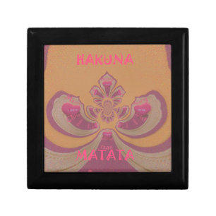 Hakuna Matata Merry Christmas lovely hearts design Keepsake Box