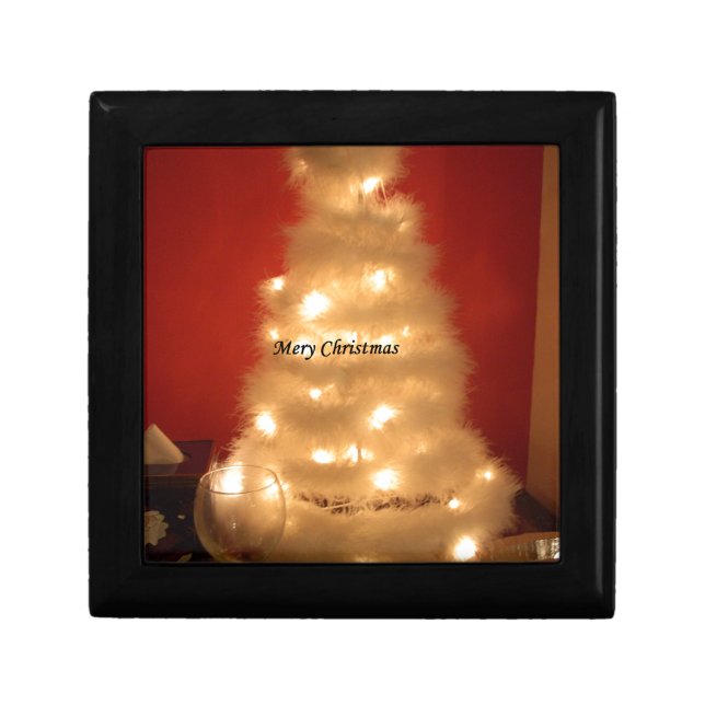 Hakuna Matata Merry Christmas white Jewelry Box (Front)