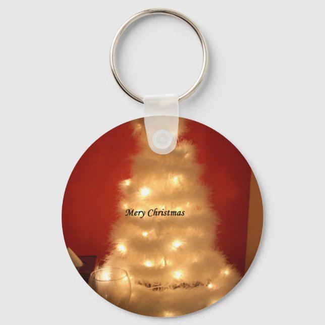 Hakuna Matata Merry Christmas white Keychain (Front)