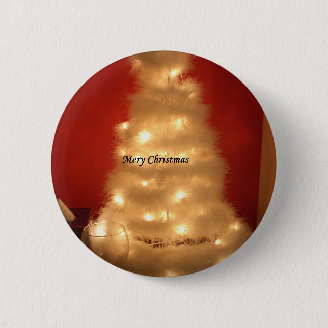 Hakuna Matata Merry Christmas white Pinback Button (Front)