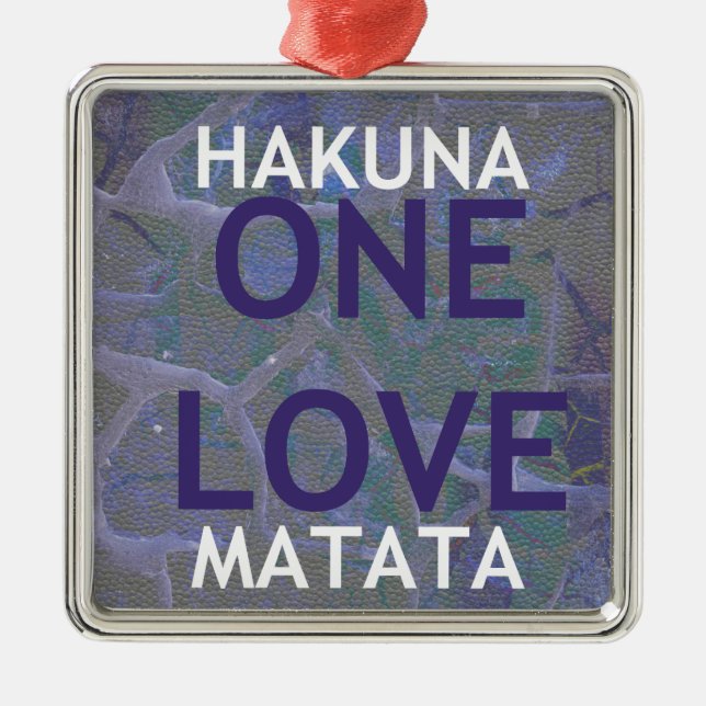 HAKUNA MATATA METAL ORNAMENT (Front)