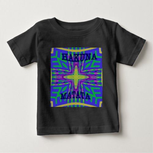 Hakuna matata Mombasa Kanga Baby T_Shirt