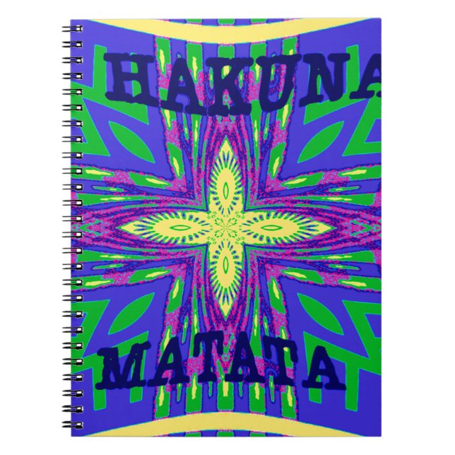 Hakuna matata Mombasa Kanga Notebook (Front)
