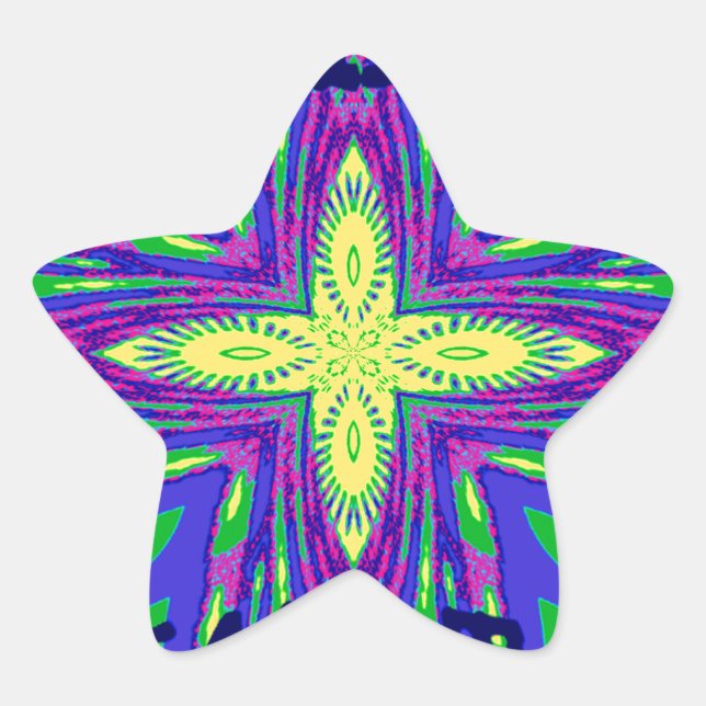 Hakuna matata Mombasa Kanga Star Sticker (Front)