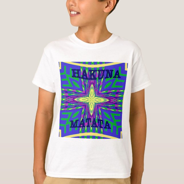 Hakuna matata Mombasa Kanga T-Shirt (Front)