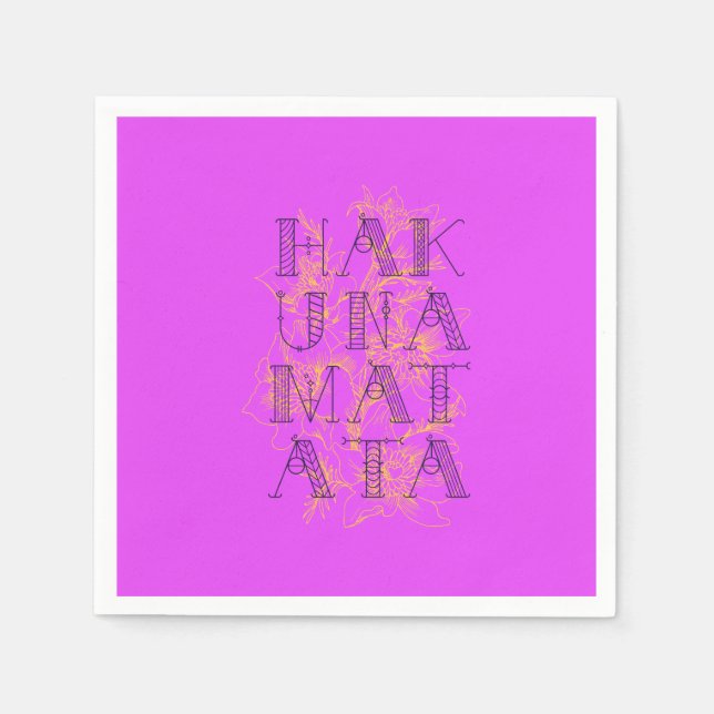 Hakuna Matata Napkins (Front)