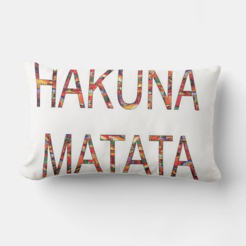 Hakuna Matata No Problem Lumbar Pillow