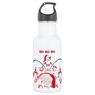 Hakuna Matata Okie Dokie hohoho Santa Christmas sp Water Bottle