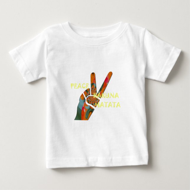 Hakuna Matata Peace Baby T-Shirt (Front)