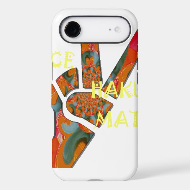 Hakuna Matata Peace Case-Mate iPhone Case (Back)