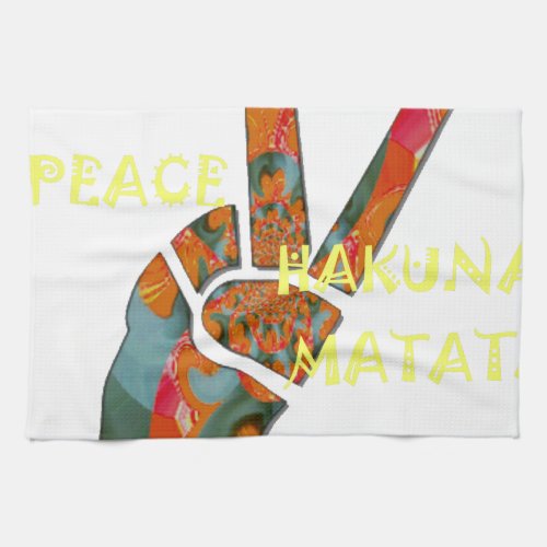 Hakuna Matata Peace Kitchen Towel