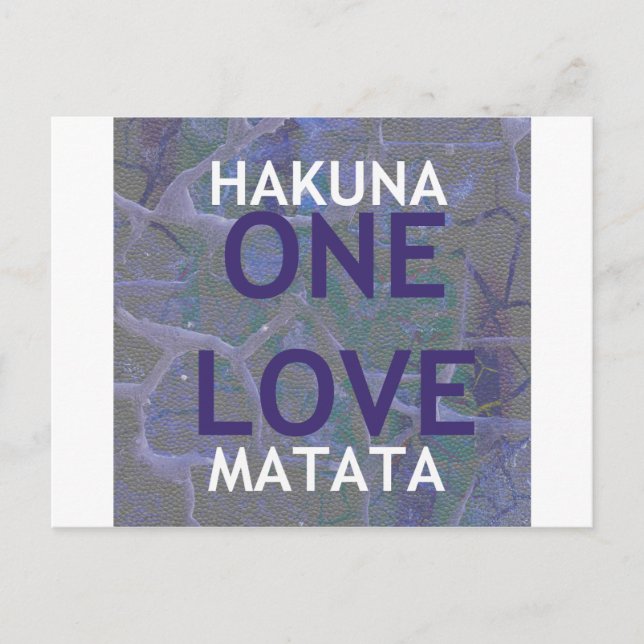 HAKUNA MATATA POSTCARD (Front)
