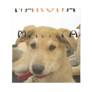"Hakuna Matata Pup" – Worry-Free Puppy Love Notepad