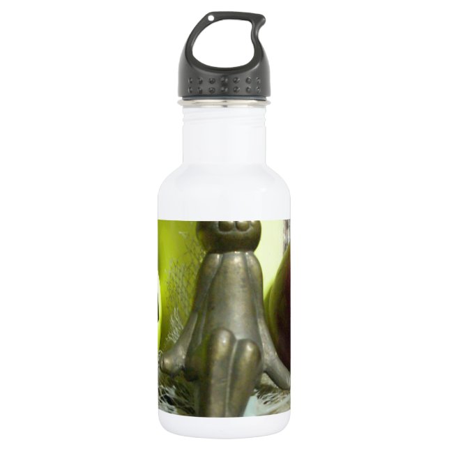 Hakuna Matata Rabbit Chilling back.png Stainless Steel Water Bottle (Front)