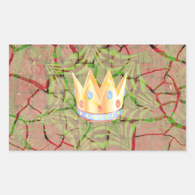 Hakuna matata rectangular sticker (Front)