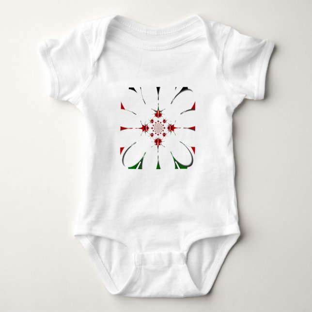 HAKUNA MATATA RED GREEN BABY BODYSUIT (Front)