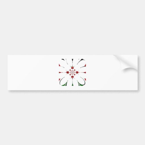 HAKUNA MATATA RED GREEN BUMPER STICKER