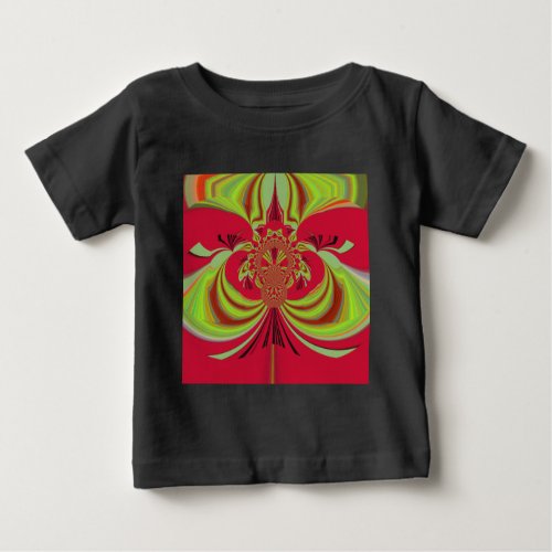 Hakuna Matata red yellow design Baby T_Shirt