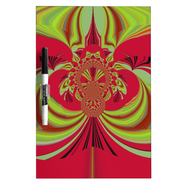 Hakuna Matata red yellow design Dry Erase Board (Front)