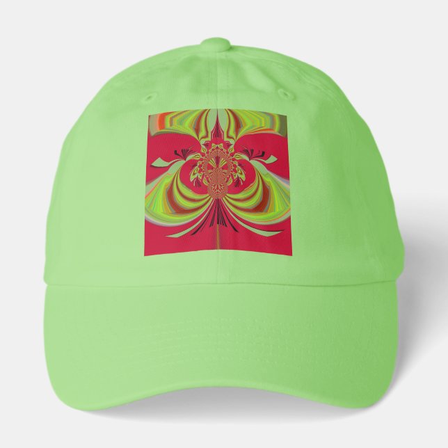 Hakuna Matata red yellow design Hat (Front)