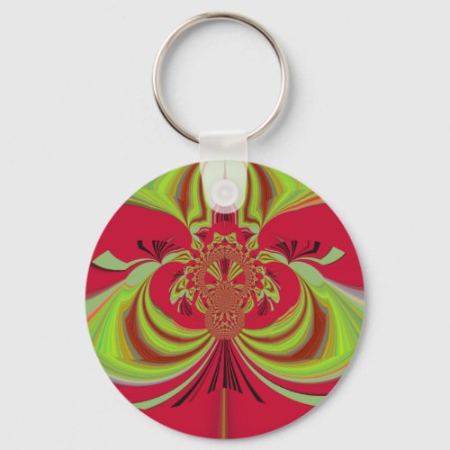 Hakuna Matata red yellow design Keychain