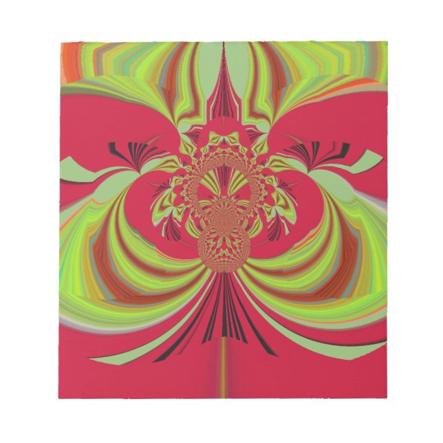 Hakuna Matata red yellow design Notepad (Front)