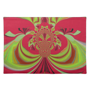 Hakuna Matata red yellow design Placemat