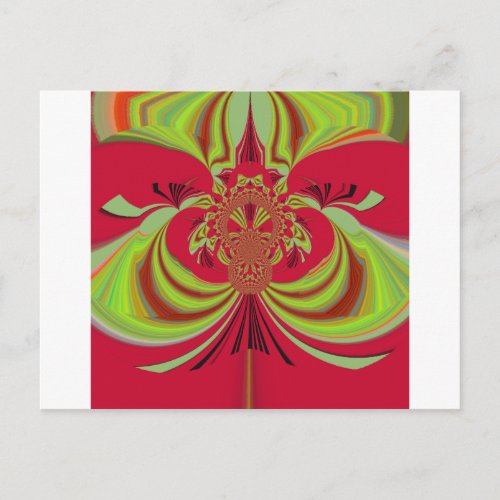 Hakuna Matata red yellow design Postcard