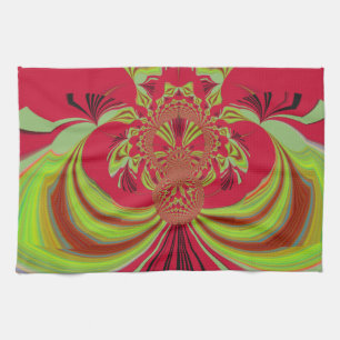 Hakuna Matata red yellow design Towel